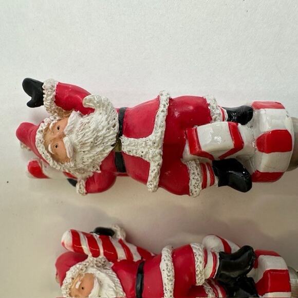 Boston Warehouse Peppermint Parade Santa Cheese Spreader set/4 Christmas Holiday - Picture 11 of 16